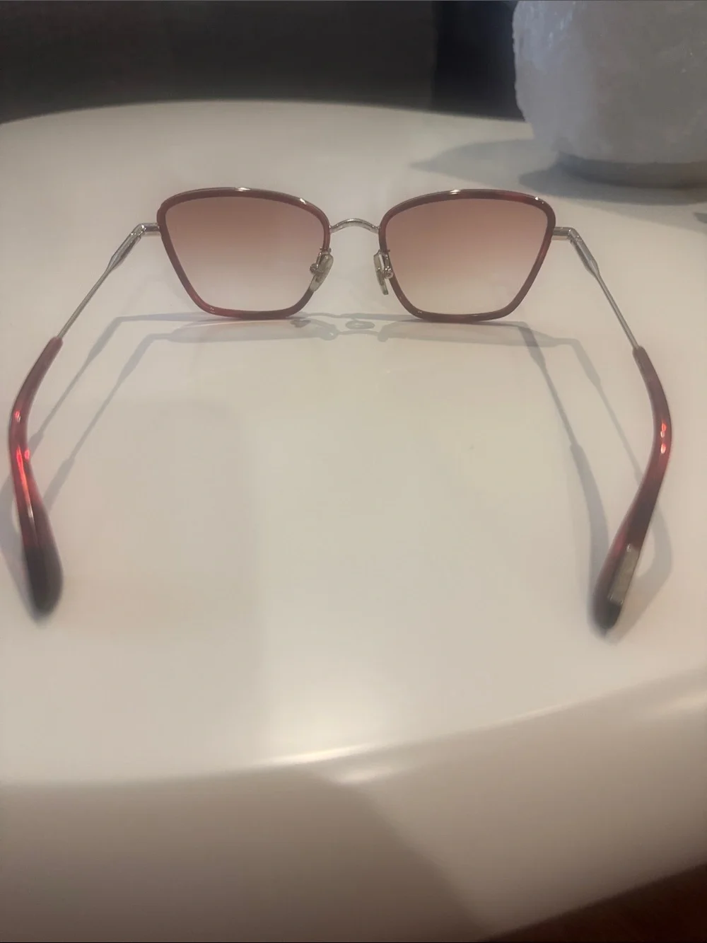 KREWE Bella | Sangria with rose Gradient vanity lens Cat-Eye Sunglasses